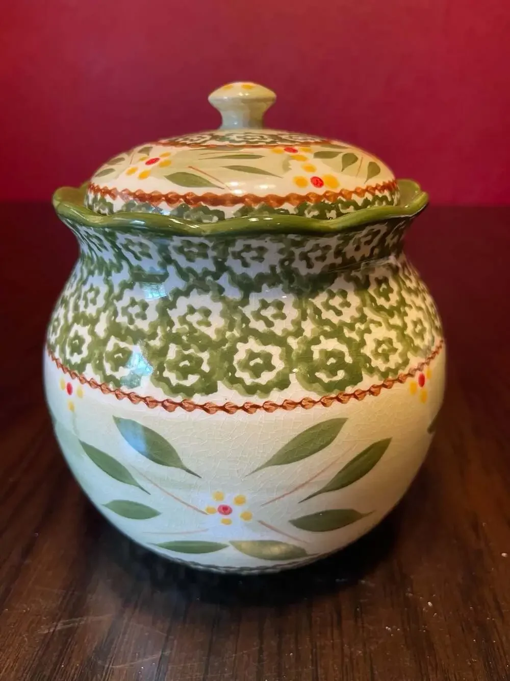 Temp-tations Old World Green Canister Set
